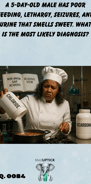 an African American chef mixing ingredients contributing to non-anion gap acidosis