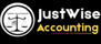 Footer logo of justwise accounting