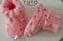patron modèle chaussons à tricoter