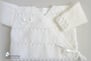 Brassiere layette bebe tricotee main