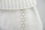 Pantalon blanc bebe tricoté main