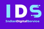 a purple and white ids logo with the words ids