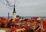 vista da cidade de Tallin no outono.