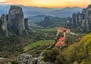 Vista das montanhas e monastérios em Meteroa.