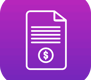 a document with a dollar sign and a dollar sign