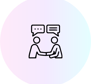a person shaking hands