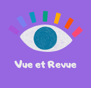 logo de l'activité de services de communication web pour opticien appelé vue et revue