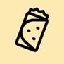  Icon of a wrapped snack or burrito.  Let me know if you'd like them even shorter or labeled differently!