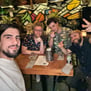 a group photo of four men