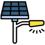 Solor street Light Icon Vantage farmland