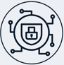Jimproved Tech logo with a lock and a shield, representing cybersecurity services
