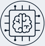 Jimproved Tech logo of a brain computer chip, representing AI services