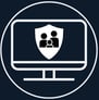 Jimproved Tech logo of a screen with a shield and family, Parental controls and internet filtering