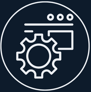Jimproved Tech logo of a webpage with a gear, representing software support