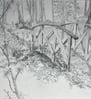 A2 graphite drawing: Cross some bridges