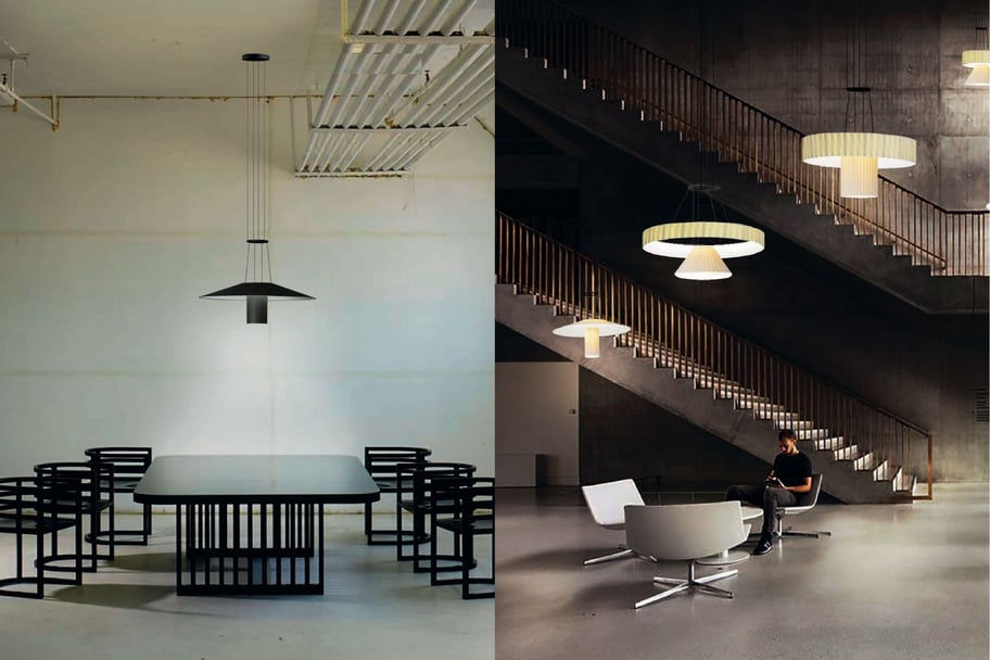 examples kimo lamp in a structural ambientadores