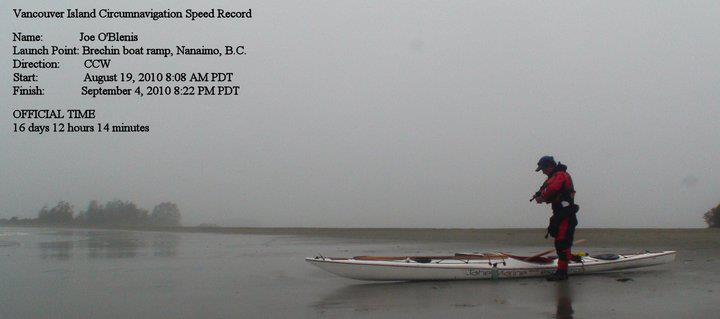 Vancouver Island Sea Kayak Speed Record.  Greenland Paddles