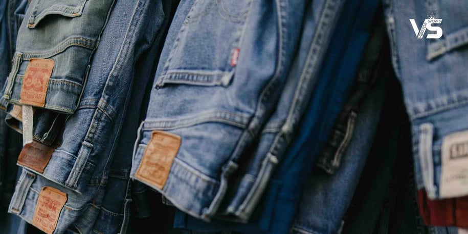 details denim jeans pants
