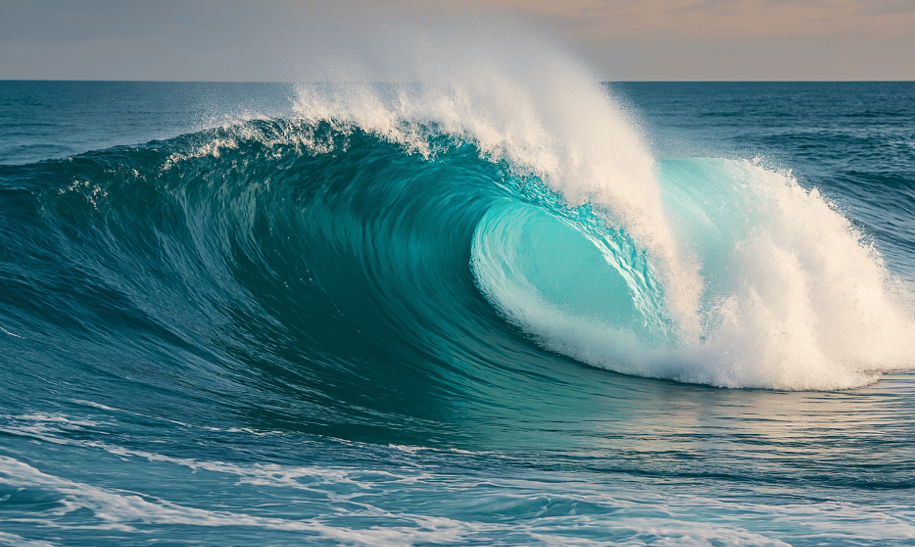 Vague de mer pour le Jour de l'eau - Journée mondiale