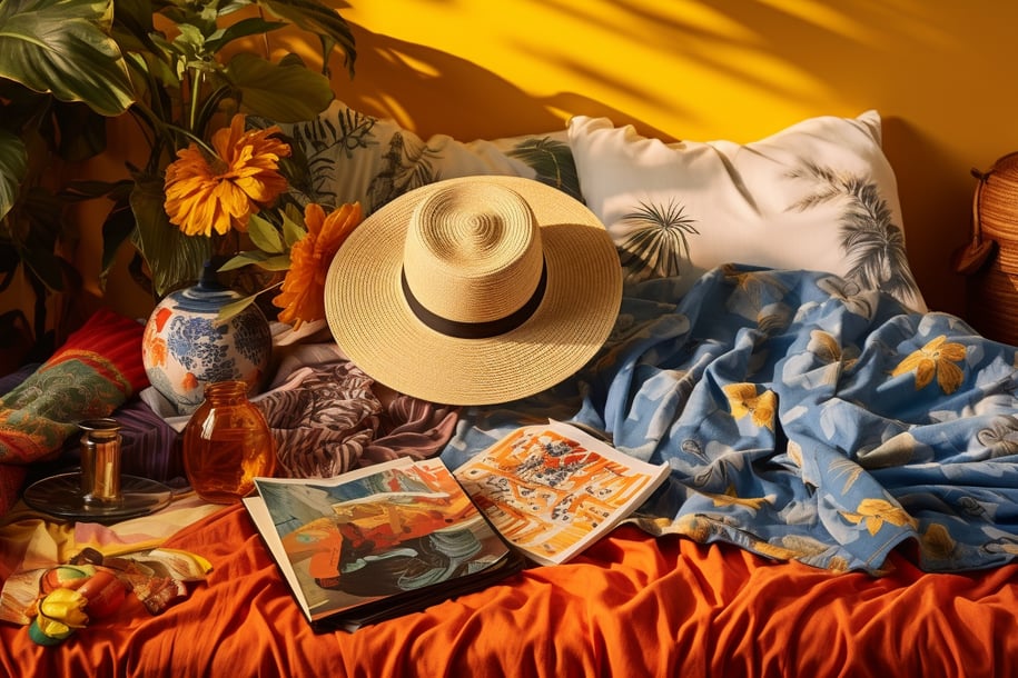Hawaiian fashion for luau parties