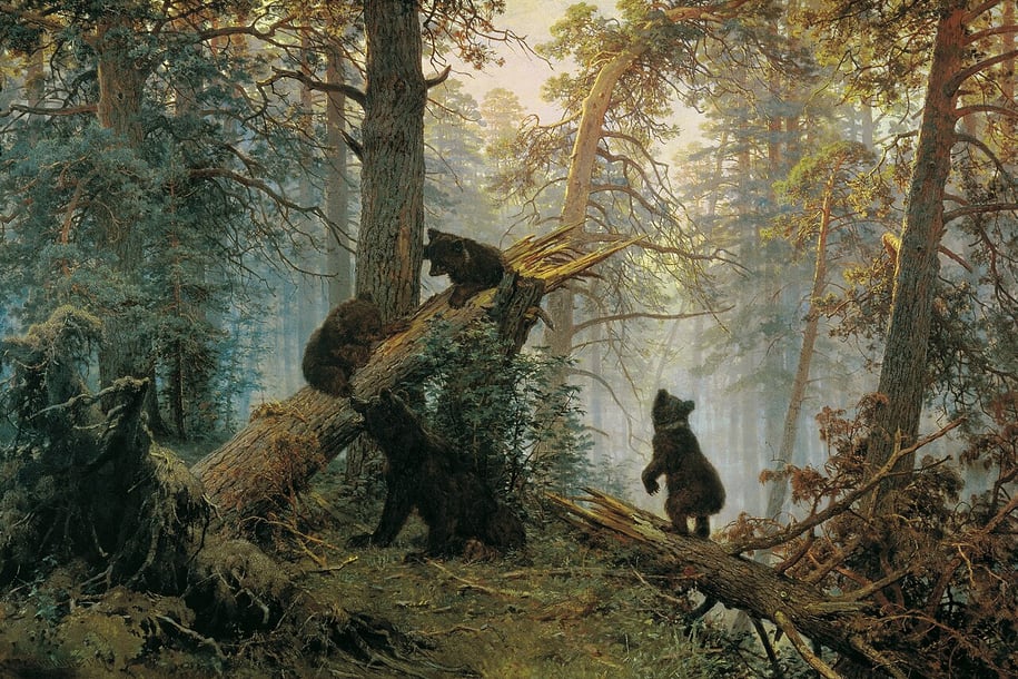 Shishkin Morning in a Pine Forest 1889