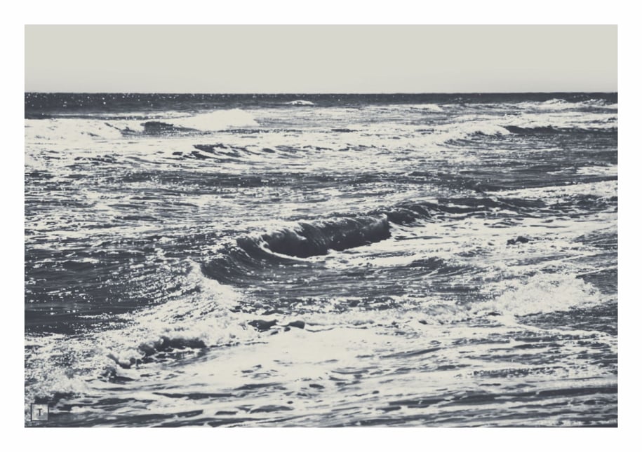 Trauerkarte mit Ozean und Horizont und weitem Blick