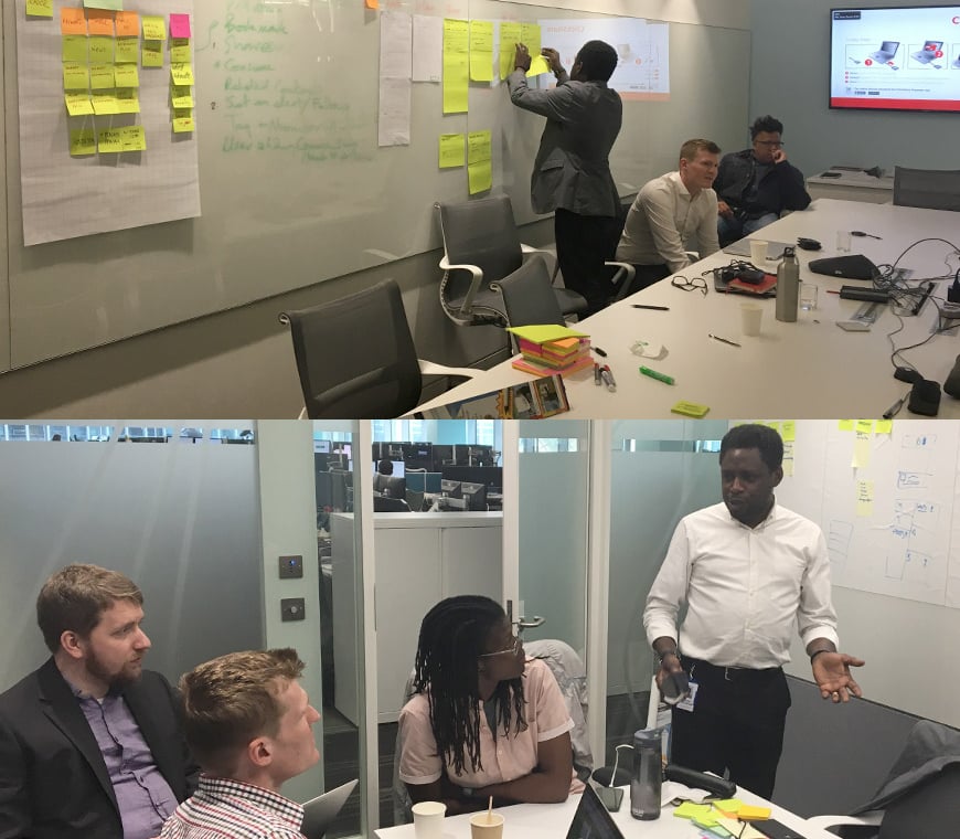 Brainstorming with the team