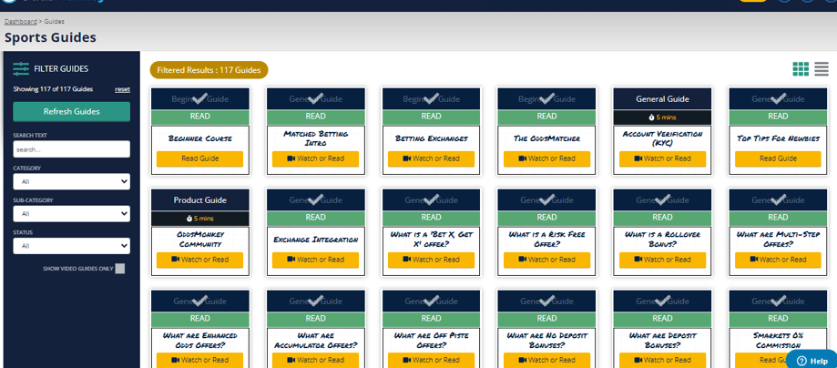 oddsmonkey tutorials matched betting page