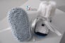Bonnet et chaussons layette bébé tricot fait main