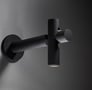 Aplique de pared KIBE negro con doble foco direccional, diseño industrial moderno