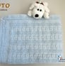 tuto patron pdf couverture tricot bebe