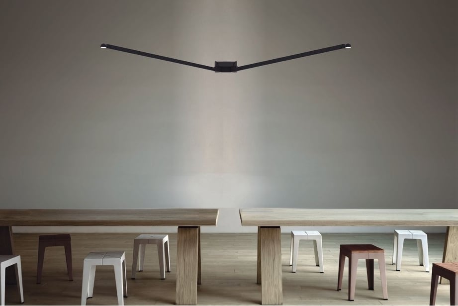 lampara estructura doble iluminacion