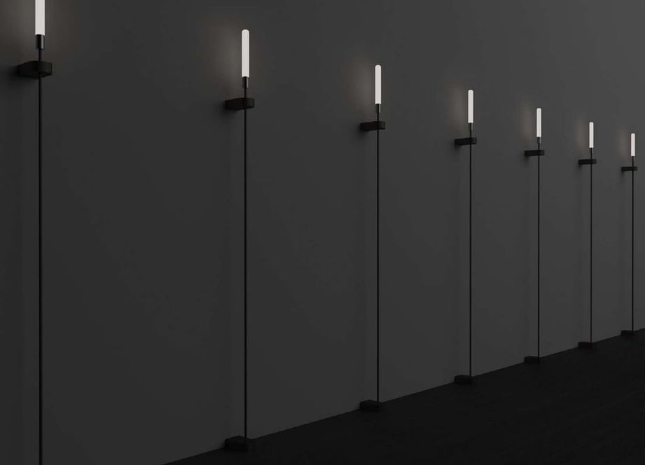 CRONEK Lanza: Lámparas de pie o pared minimalistas con luz vertical
