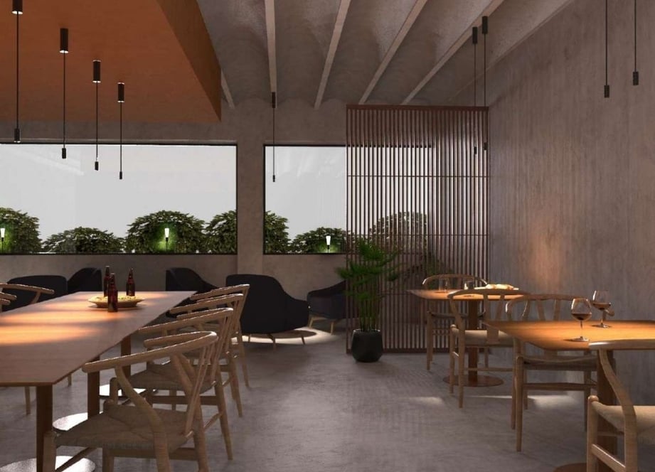 iluminación restaurante interior