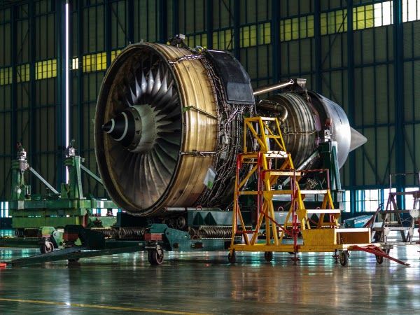 Motor de turbina de avión