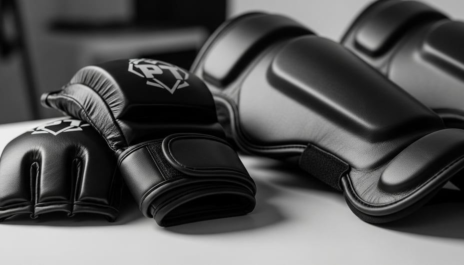 a pair of boxing gloves and a pair of gloves