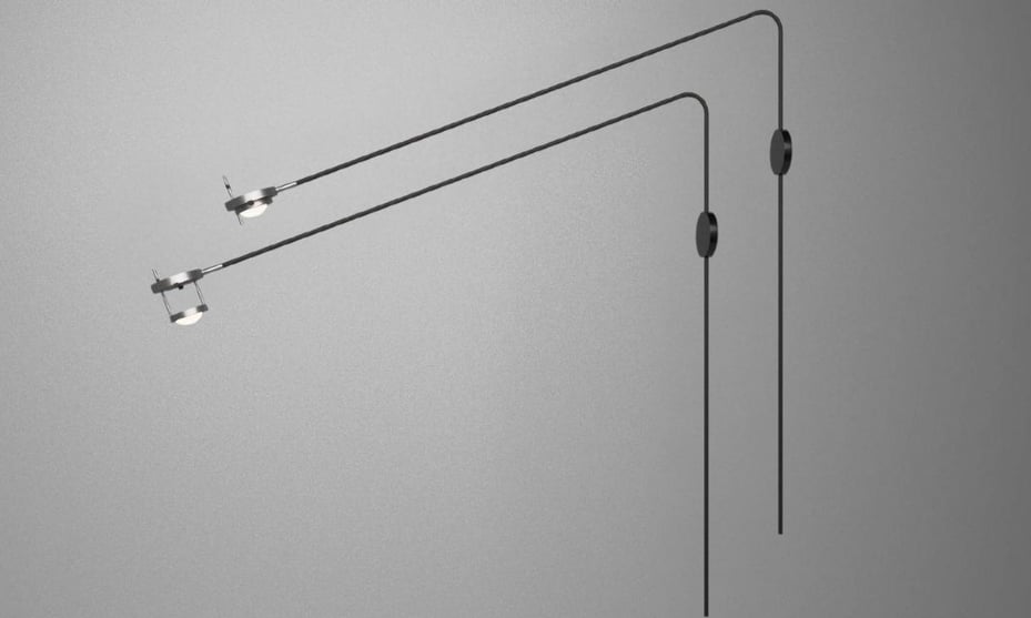 lampara multiposicion fondo gris