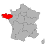France map - Brittany