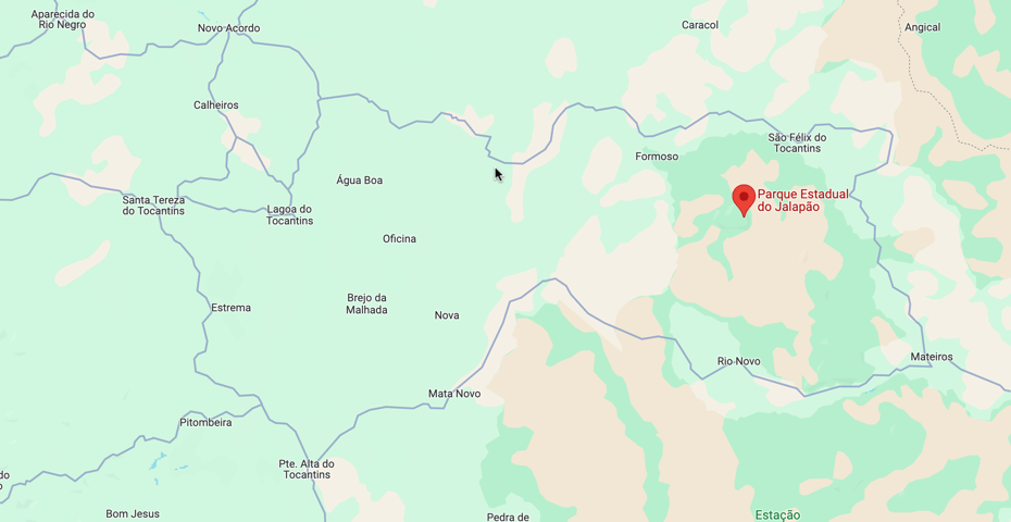 Mapa do Jalapão