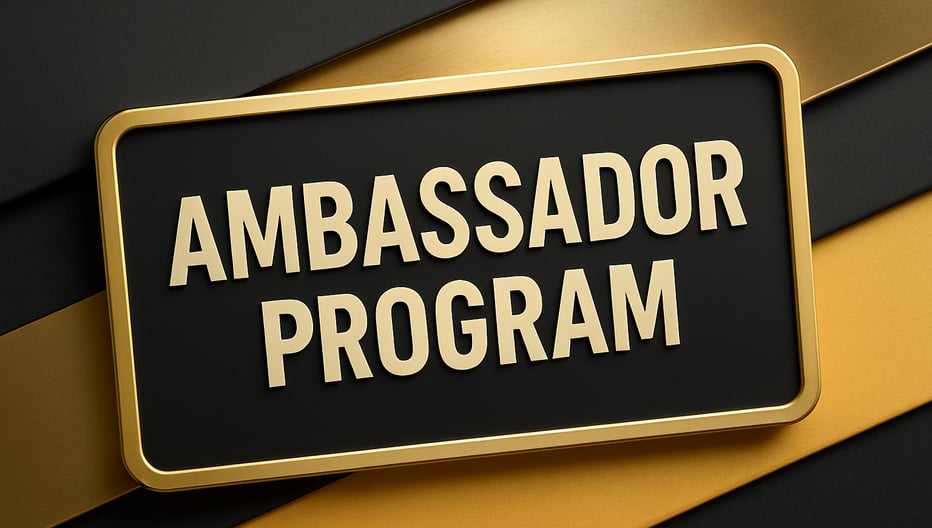 a sign that says ambassador program
