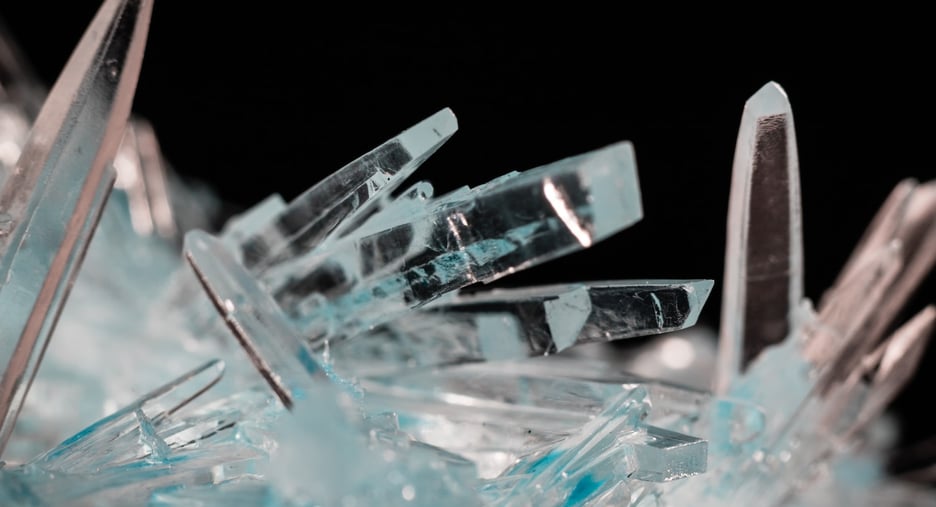 the beauty clear quartz crystals