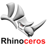 "Rhinoceros 3D logo – professional 3D modeling CAD software for designers and engineers"