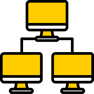 image of networking of computers