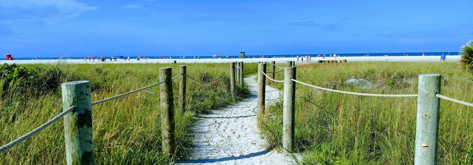 Beach access on Siesta Key Beach