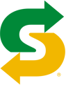 a green arrow pointing up to the letter s