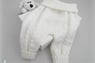 Pantalon blanc bebe tricoté main