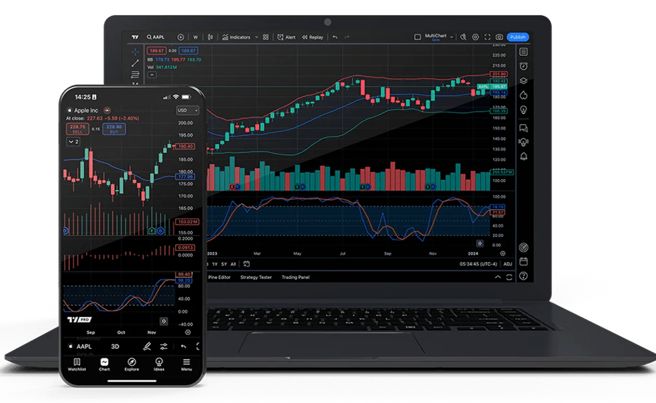 a laptop and a smartphone with a phone on it