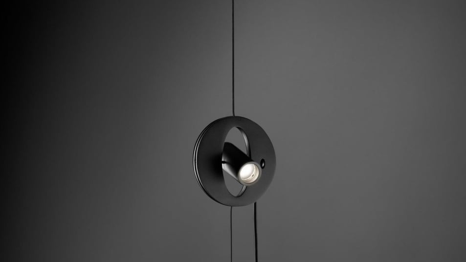 FEEL UP: Lámpara colgante de diseño minimalista con esfera de luz central