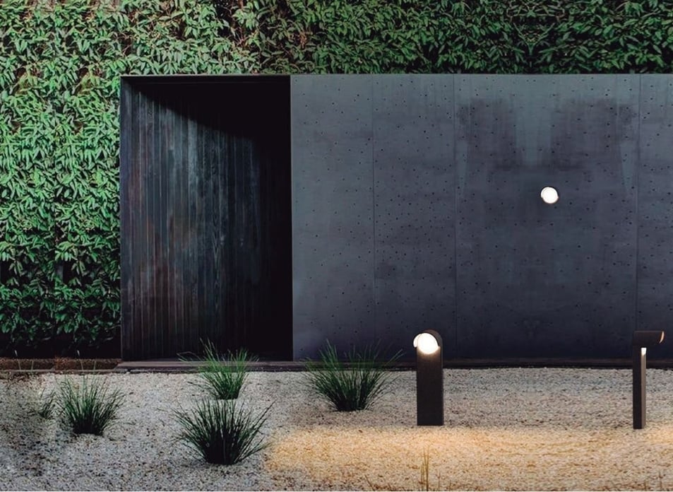iluminación exterior jardín