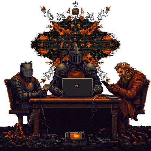 a man sitting at a table with a laptop computer